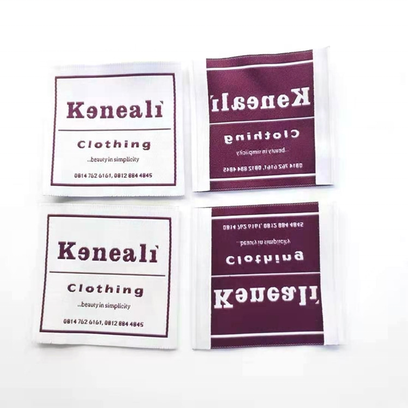 China Custom export woven label Printed label for garment acc women's clothing shoes bags